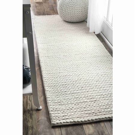 Nuloom Penelope Braided Wool Area Rug 2ft 6in x 6ft CB01-2606